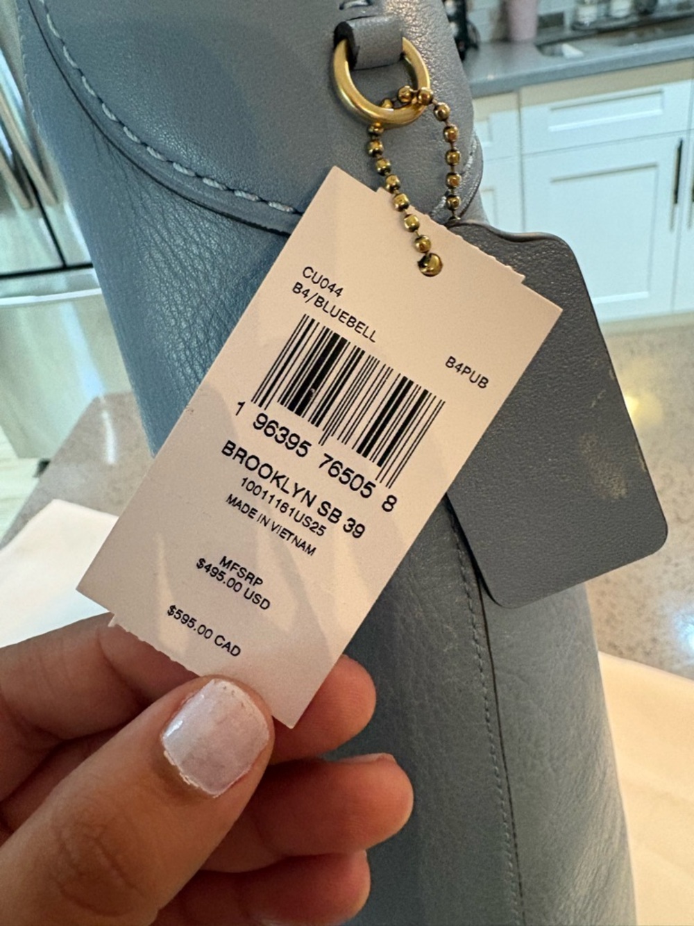 Coach Brooklyn Shoulder Bag 28Bag in Slate Blue - Picture 8 of 10
